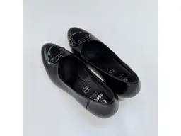 Dámske čierne kožené mäkučké lodičky ASPKX2885-60