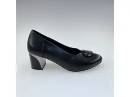 Dámske čierne kožené mäkučké lodičky ASPKX2885-60