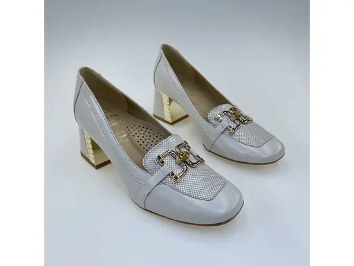 Dámske béžové kožené mäkučké lodičky ASPKX2915-15