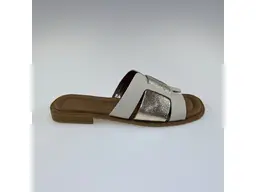 Dámske zlaté kožené mäkučké vsuvky ASP2150-au