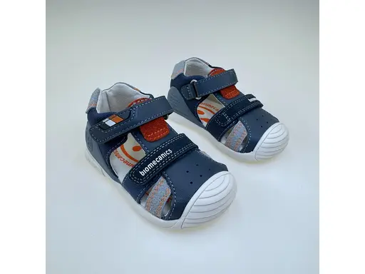 Detské modré pohodlné vzdušné sandálky 262123-A556-90