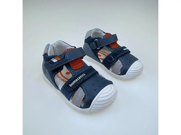 Detské modré pohodlné vzdušné sandálky 262123-A556-90