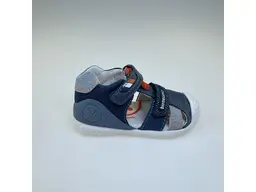 Detské modré pohodlné vzdušné sandálky 262123-A556-90