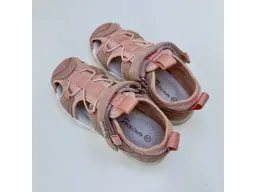 Detské ružové letné pohodlné sandálky Daria nude