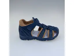 Detské modré letné pohodlné sandálky Fredo brown