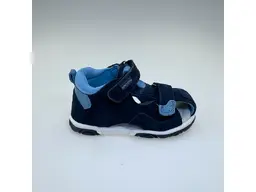 Detské modré letné pohodlné sandálky Tory denim