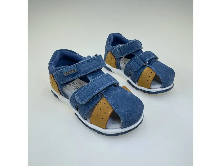 Detské modré letné pohodlné sandálky Elias blue