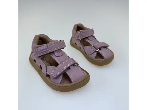 Detské ružové letné pohodlné barefoot sandále Hana purple