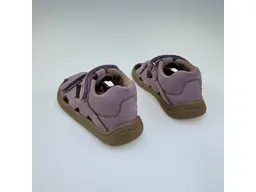 Detské ružové letné pohodlné barefoot sandále Hana purple