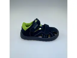 Detské modré letné pohodlné barefoot sandálky Rik navy