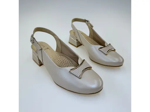 Dámske béžové letné kvalitné sandálky ASPKX2912BL/D590-15