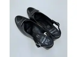 Dámske čierne letné kvalitné sandálky ASPKX2912BL/D590-60