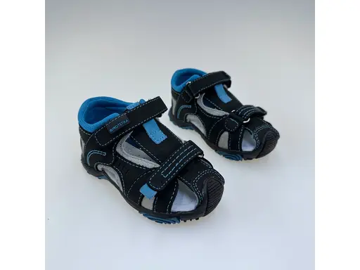 Detské čierne letné pohodlné sandálky Lorenzo black