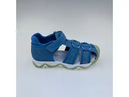 Detské modré letné pohodlné sandálky Fredo jeans