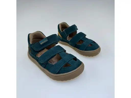 Detské zelené letné pohodlné barefoot sandálky Dizy green