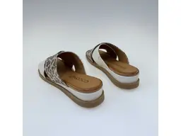 Dámske kožené letné béžové vsuvky Shi030.78.2.1345-15