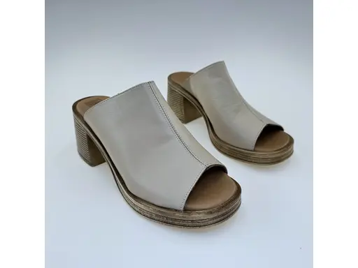 Dámske béžové kožené letné vsuvky 58c3109-15