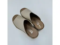 Dámske béžové kožené letné vsuvky 58c3109-15