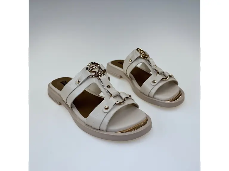 Dámske béžové kožené letné vsuvky 58c1629-15