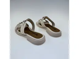 Dámske béžové kožené letné vsuvky 58c1629-15