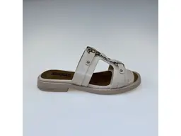 Dámske béžové kožené letné vsuvky 58c1629-15