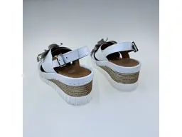 Dámske biele kožené letné sandálky 58c3155-10