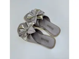 Dámske béžové kožené letné vsuvky 58c3416-16