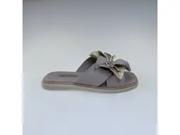 Dámske béžové kožené letné vsuvky 58c3416-16