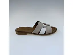 Dámske béžové kožené letné vsuvky 58c2130-15