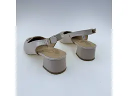 Dámske letné béžové pohodlné kožené sandálky K3711/3513-15