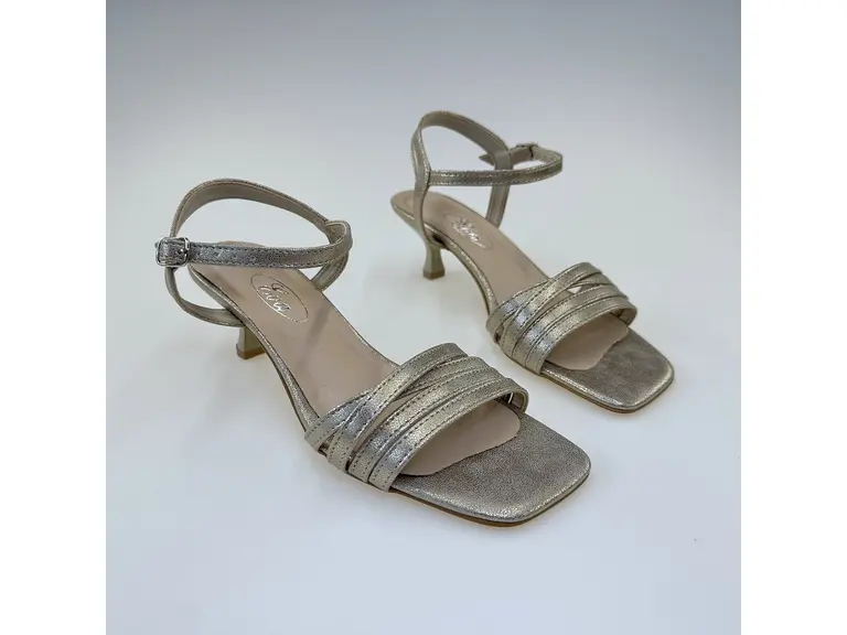 Dámske zlaté elegantné pohodlné sandále M005-AuD
