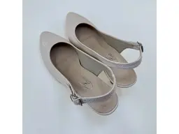 Dámske béžové elegantné pohodlné sandále M003-14P