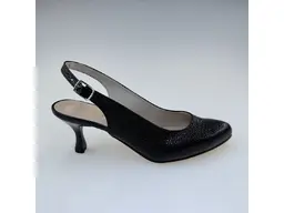 Dámske čierne elegantné pohodlné sandále M003-60P