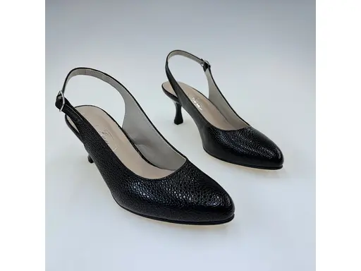Dámske čierne elegantné pohodlné sandále M003-60P
