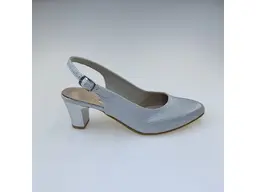 Dámske strieborné elegantné pohodlné sandále M001-AgG1