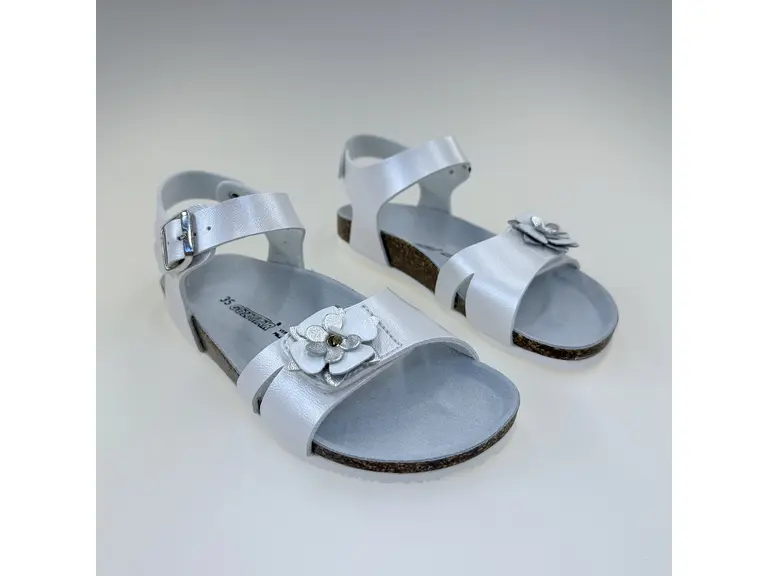 Detské biele pohodlné zdravotné sandále Shi1864VFTR-10