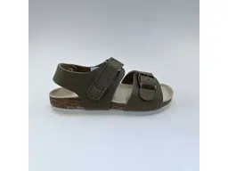 Detské pohodlné khaki ortopedické sandále T97N-53