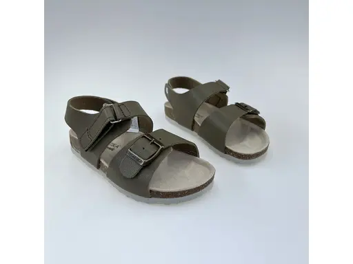 Detské pohodlné khaki ortopedické sandále T97N-53