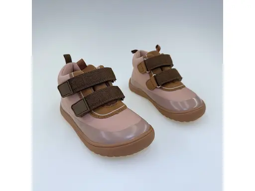 Dievčenké pohodlné vodeodolné barefoot topánky Leny nude
