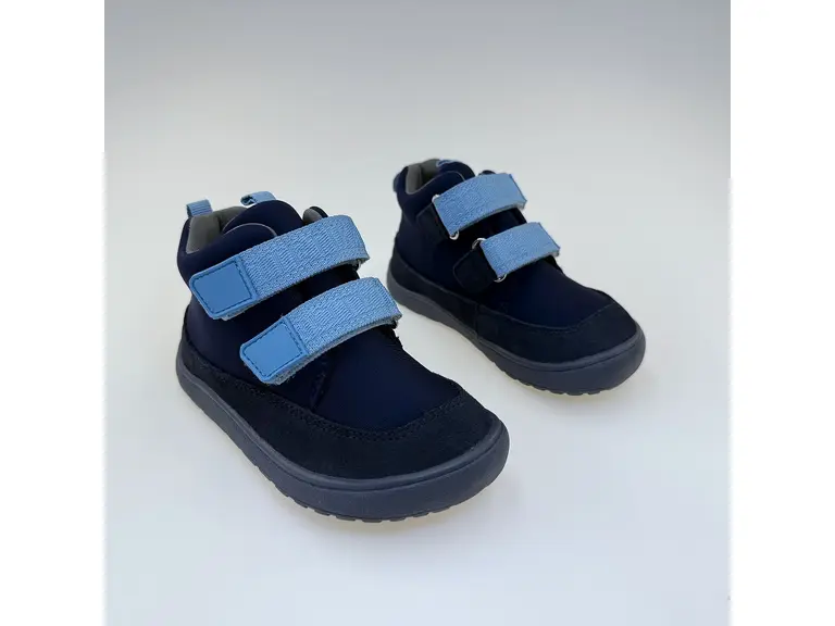 Chlapčenské pohodlné vodeodolné barefoot topánky Ros navy
