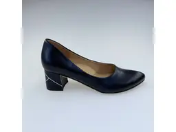 Dámske pohodlné celokožené tmavo modré lodičky K3623/5027JOB-90A