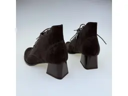 Dámske pohodlné celokožené hnedé členkové topánky K3763/4542-40