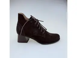 Dámske pohodlné celokožené hnedé členkové topánky K3763/4542-40