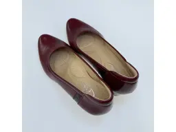 Dámske pohodlné celokožené bordové lodičky K3624/5032-36