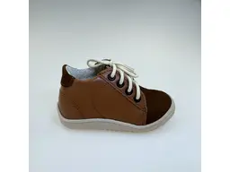 Detské pohodlné celokožené hnedé capačky Otto-01K-38/40