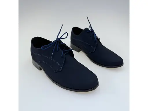 Detské pohodlné elegantné modré poltopánky Mi013-90