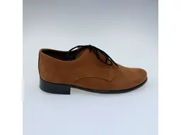 Detské pohodlné elegantné koňakové poltopánky Mi029-38