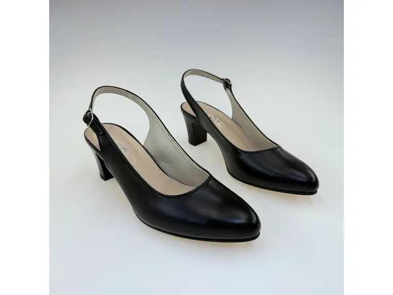 Dámske pohodlné elegantné čierne sandále M001-60M