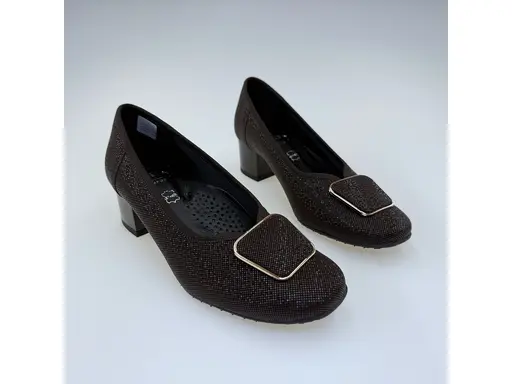 Dámske kvalitné pohodlné hnedé lodičky ASPKX-2852/sz4533-40