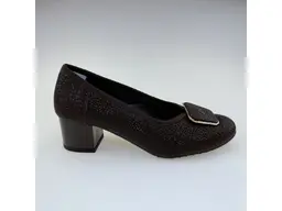 Dámske kvalitné pohodlné hnedé lodičky ASPKX-2852/sz4533-40